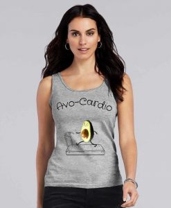 Women's Avocado 'Avo Cardio' Fun And Cute Gym Tank Top