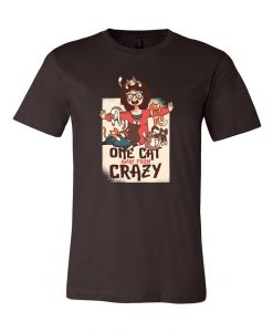 Crazy Cat Lady Graphic Unisex T-Shirts