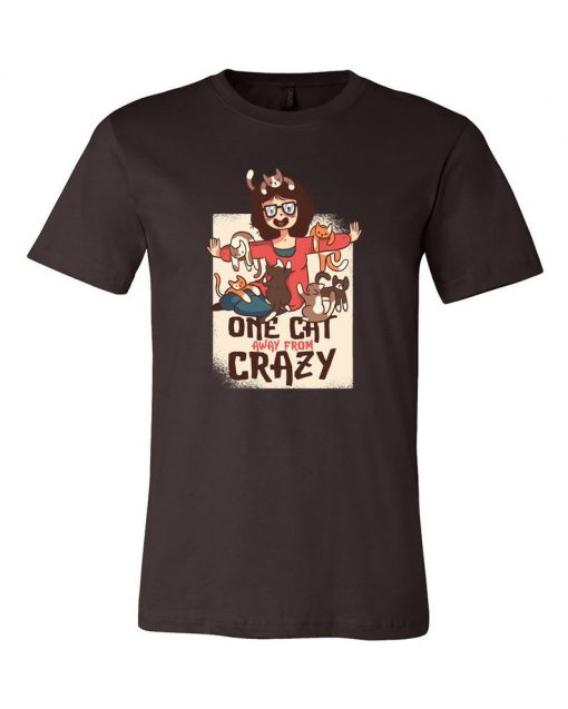 Crazy Cat Lady Graphic Unisex T-Shirts