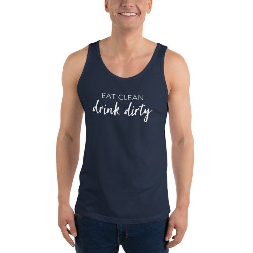 Eat Clean Drink Dirty Men's Tank Top