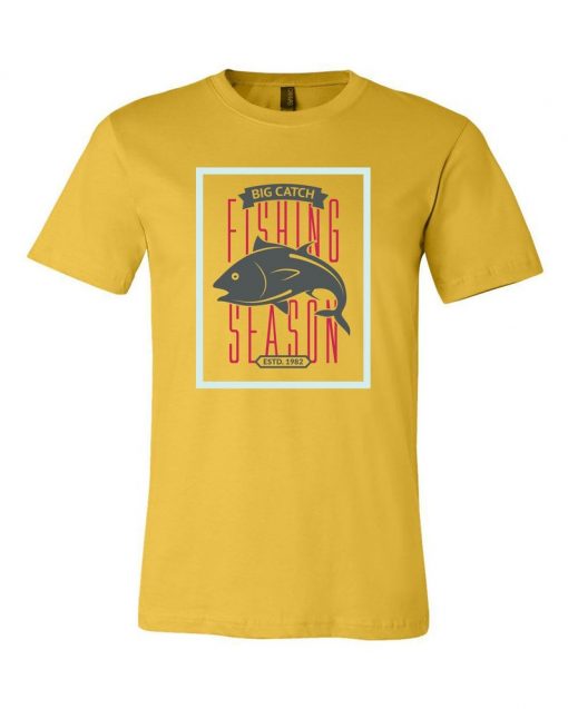 Fishing Season Graphic Unisex Cotton T-Shirts