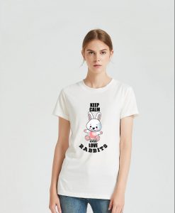 Keep calm and love rabbits for T-shirts