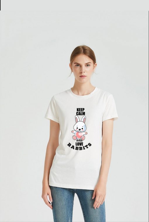 Keep calm and love rabbits for T-shirts