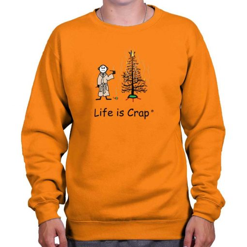 Life is Crap Christmas Tree Funny Shirt