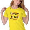 Thank You Jesus Christ Christian Religious Lord God Gift Ladies Tee Shirt