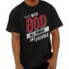 With God All Things Are Possible Religious Short Sleeve T-Shirt