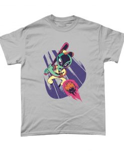 Alien Space Baseball Graphic T Shirt