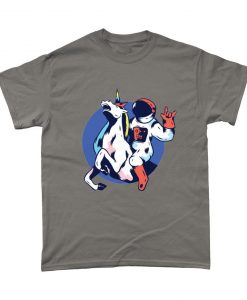 Astronaut Riding Unicorn Space T Shirt