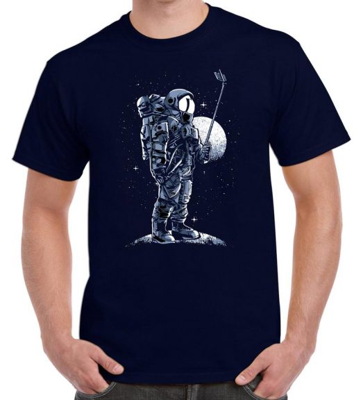 Astronaut taking a selfie Cotton T Shirt