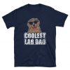 Coolest Lab dad dog lover t shirt