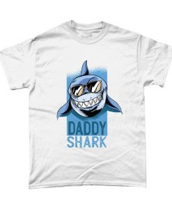 Daddy Shark Dad Fathers Day T-Shirt