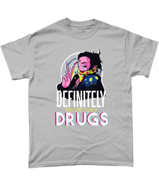 Definitely Not On Drugs Wavey Peace T-Shirt