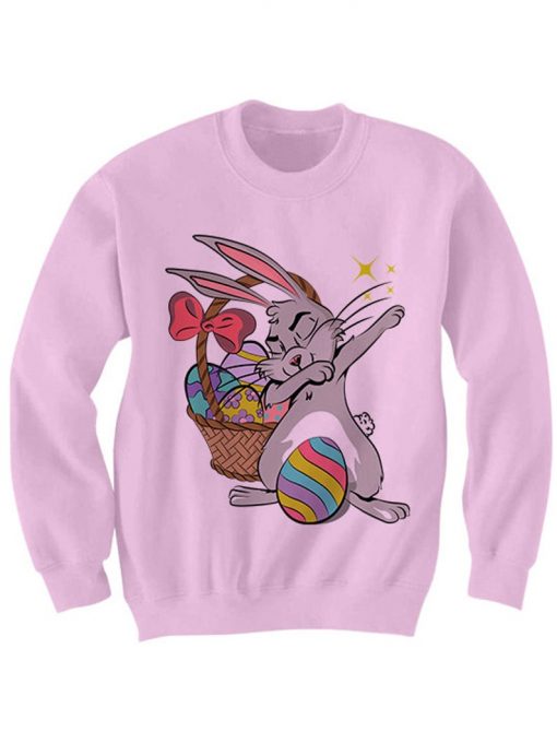 Easter Sweater Dabbin' Easter Bunny Sweatshirt