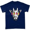 Giraffe Pride Hipster With Rainbow Glasses Gay Pride T Shirt