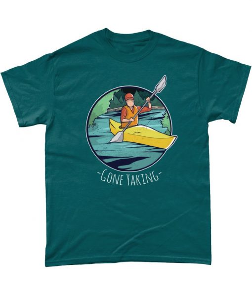 Gone Yaking Kayaking Water Sports Graphic T Shirt