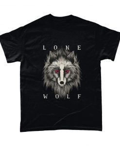 Lone Wolf Red Eye Wolf Tshirt