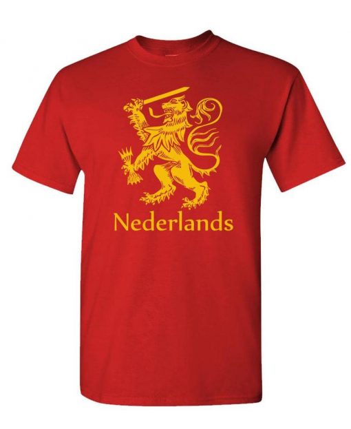 NETHERLANDS LION RAMPANT - Unisex Cotton T-Shirt