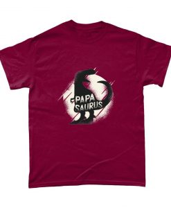 Papasaurus Dinosaur Dad Fathers Day T-Shirt