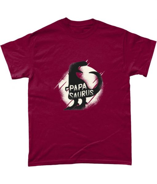 Papasaurus Dinosaur Dad Fathers Day T-Shirt