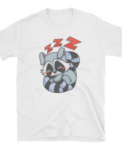 Sleeping Raccoon Eyes Sleepy Insomnia Short-Sleeve Unisex T-Shirt
