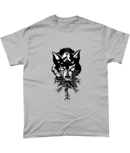 Spiritual Lone Wolf Graphic T Shirt