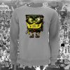 Spongebob Squarepants Apocalyptic Sponge Printed Unisex Gray Sweater