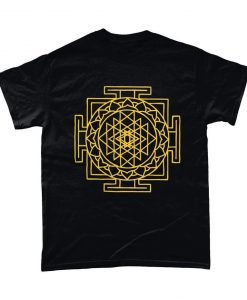 Sri Yantra Hindu Indian Navayoni Chakra Sacred Geometry T-Shirt