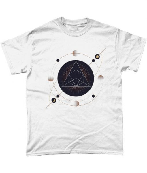 Triangle Illuminati Geometry Solar Lunar Circle T Shirt