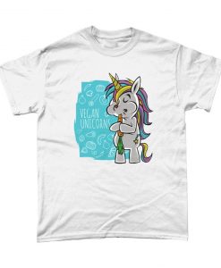 Vegan Unicorn Graphic T Shirt