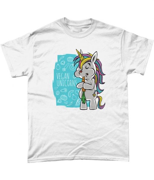 Vegan Unicorn Graphic T Shirt