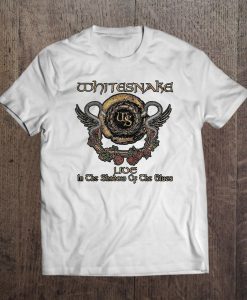 WHITESNAKE In The Shadow Of The Blues Men White T-shirt