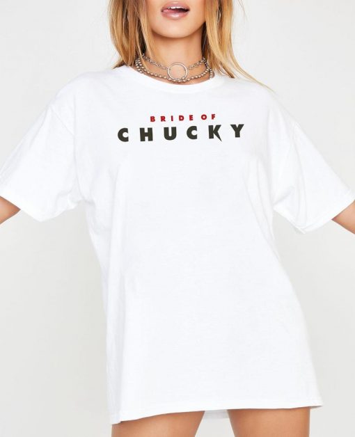 BRIDE of CHUCKY Lettering Oversized T shirt