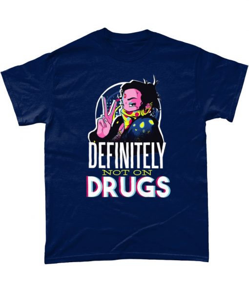 Definitely Not On Drugs Wavey Peace T-Shirt