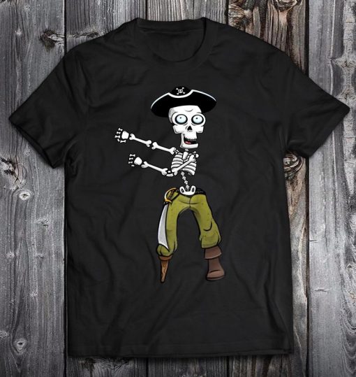 Flossing Skeleton Pirate Shirt