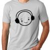 Happy Face DJ Funny smiley Face headphones T shirt