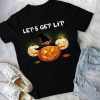 Let's Get Lit Halloween Drinking Pumpkin Men Women T-Shirt