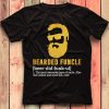 Men Funny Bearded Funny Uncle Definition Quote Gift T-Shirt