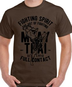 Muay Thai Full Contact Mens Martial Arts T-Shirt