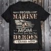 Proud Marine Mom Most People Never Meet Their Heroes I Raised Mine, Mother's Day Idea Gift Shirt