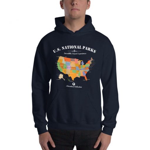 US National Parks Map Hoodie