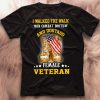 Women I Walked The Walk In Combat Boots And Dogtags Female Veteran USA America Flag Military Army Navy Force Patriotic Soldier Gift T-Shirt