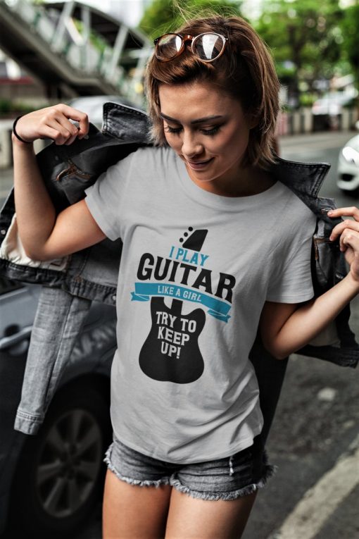 I Play Guitar Like a Girl Tee shirt