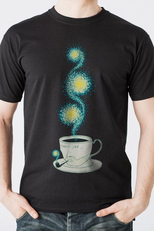 Van Gogh Coffe Funny T-Shirt