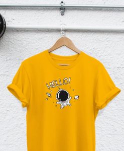 astronaut hello shirt