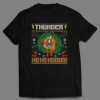 80's cartoon themed Thunder Hooooooo Christmas Custom Printed Full Front Unisex DTG High Quality T-Shirt
