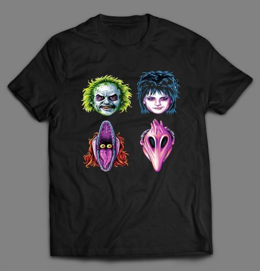 Beetlejuice Characters Halloween Custom Printed Front Halloween Unisex DTG High Quality T-Shirt