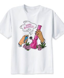 Bong buddies weed unisex tshirt