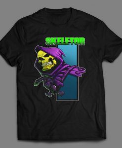 CARTOON Skeletor Comic cover Custom Printed Front Halloween Unisex DTG High Quality T-Shirt