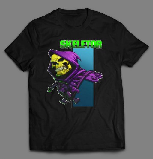 CARTOON Skeletor Comic cover Custom Printed Front Halloween Unisex DTG High Quality T-Shirt