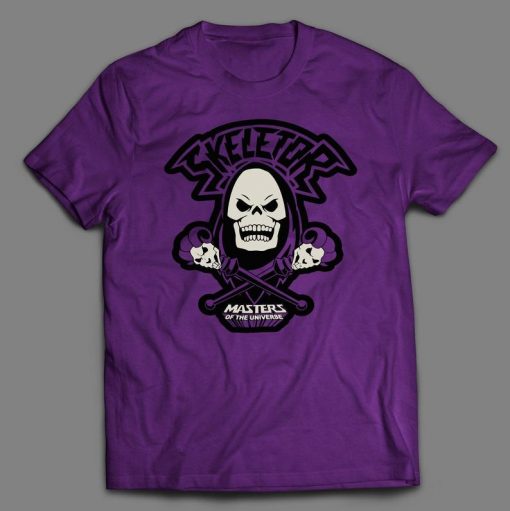 CARTOON Skeletor Custom Printed Front Halloween Unisex t shirt